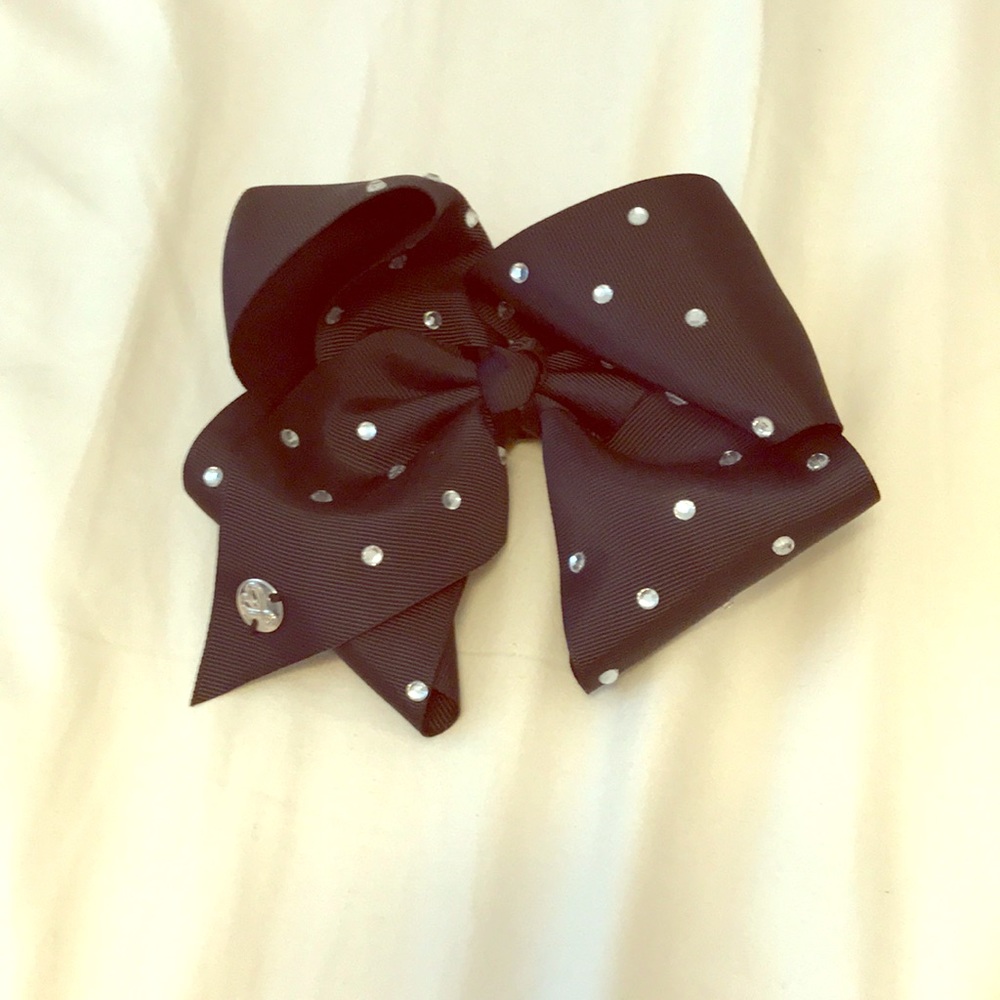 JoJo Shiva black rhinestone bow